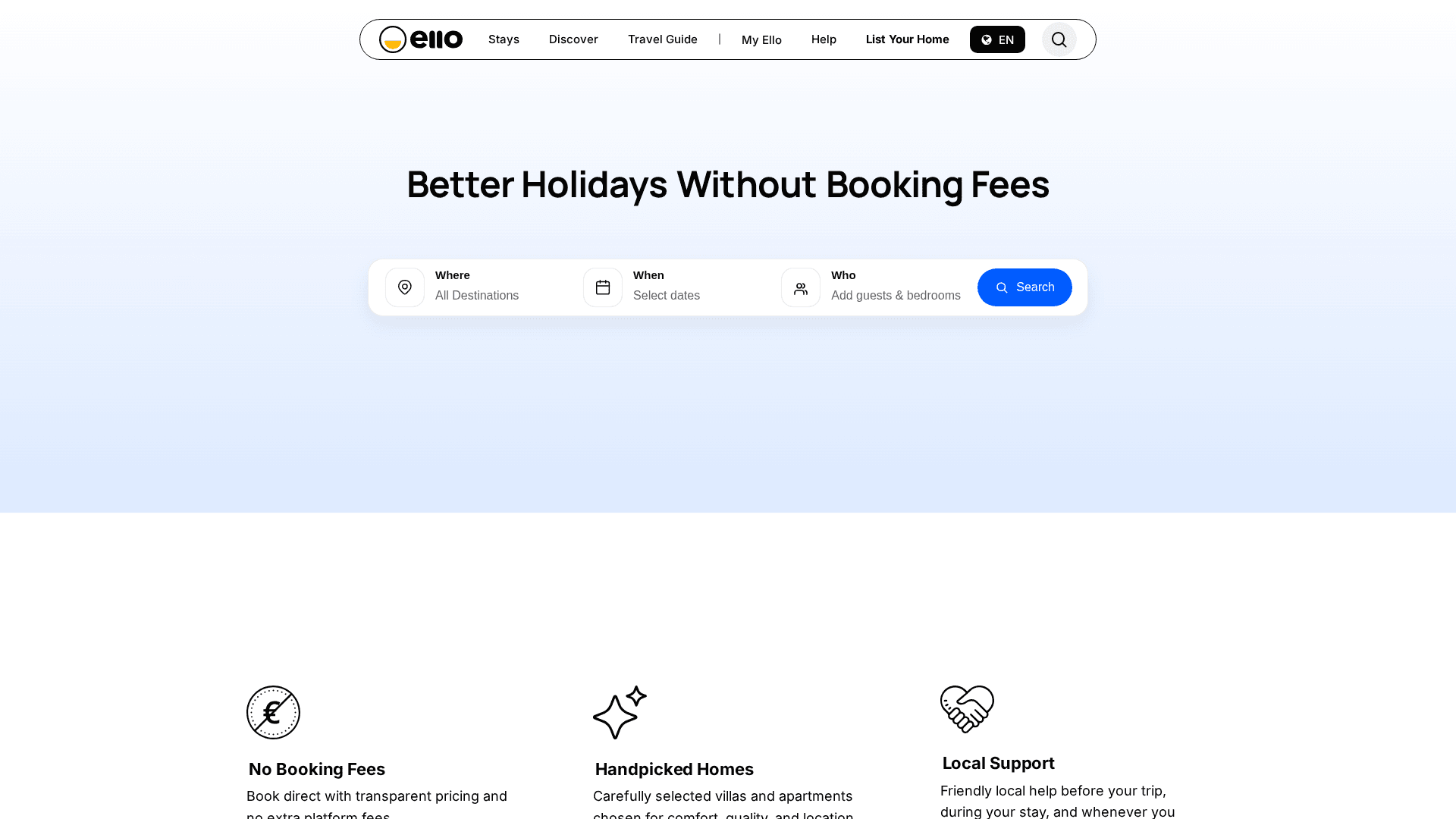 Booking Cyprus holiday accommodation directly through ElloCyprus